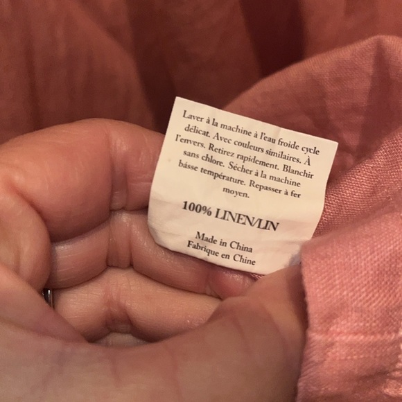 Grae Cove pink linen dress size XXL - Picture 8 of 11